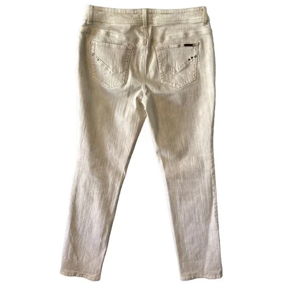 Chico’s Women’s Pants So slimming Strech Cream Casual Pant Size 0.5 - Picture 3 of 16